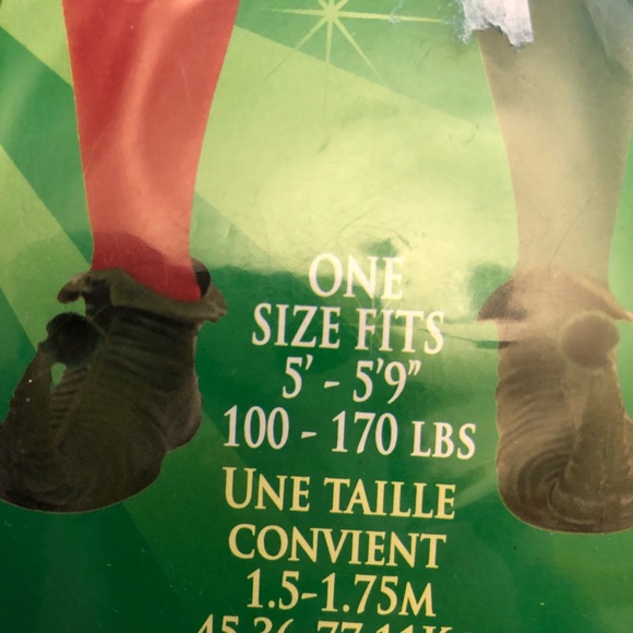 Forum Novelties Inc Red and Green Tights Adult One Size 100-170lbs New in Packag - Picture 3 of 6